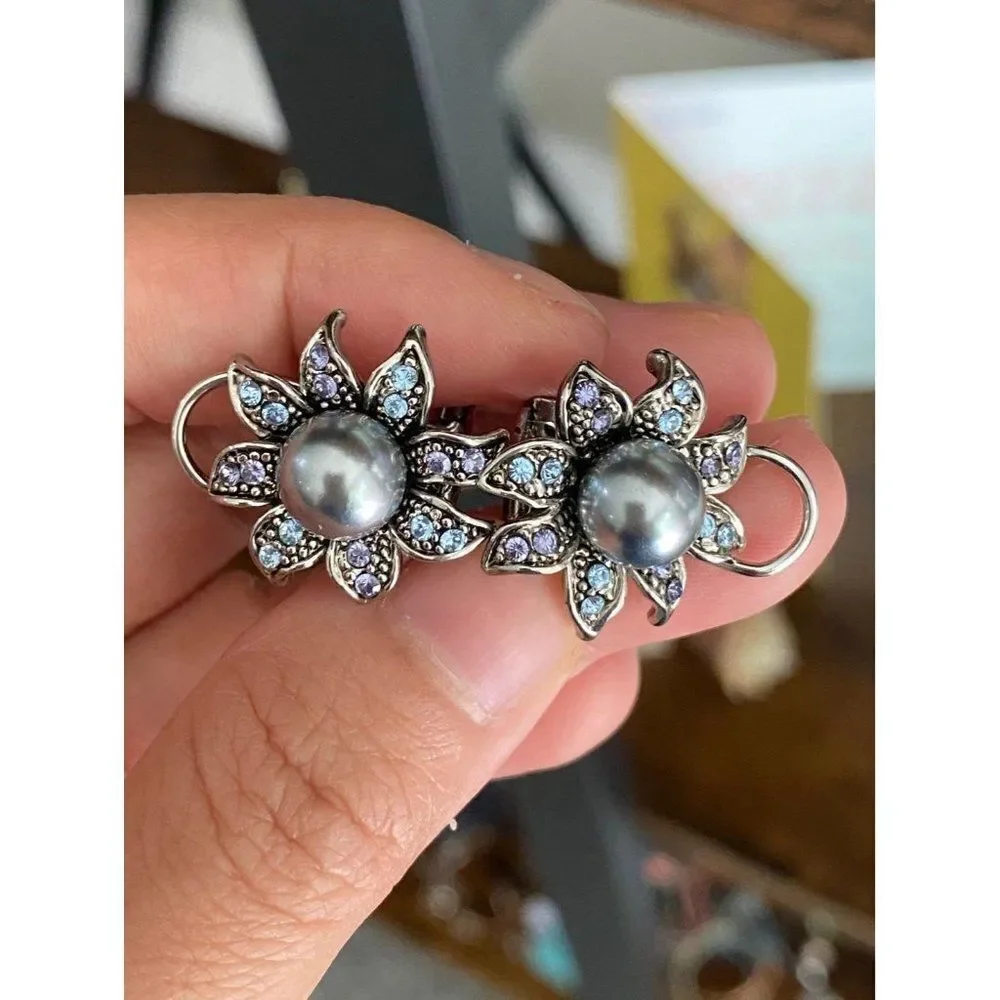 Pearl/Gemstones Earrings‎
